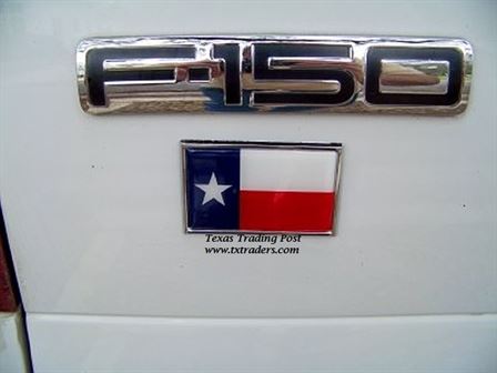 Car or Truck Auto Emblem - Texas Flag
