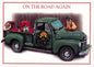 Texas Christmas Cards-Texas Santa -On the Road Again