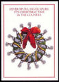 Texas Christmas Cards-Wreath with Silver Spurs
