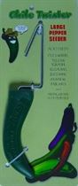 Chile Twister Pepper & Tomato Corer-green