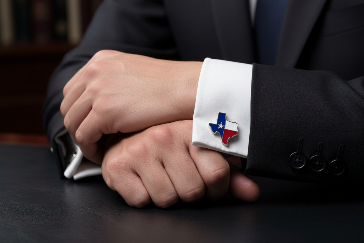 THANK YOU - Texas Tux Set - Texas Shape Map with Texas Flag