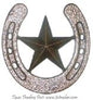 Horseshoe with Texas 3-D Lone Star for Good Luck