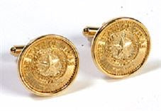 Cufflinks - Texas State Seal (gold)