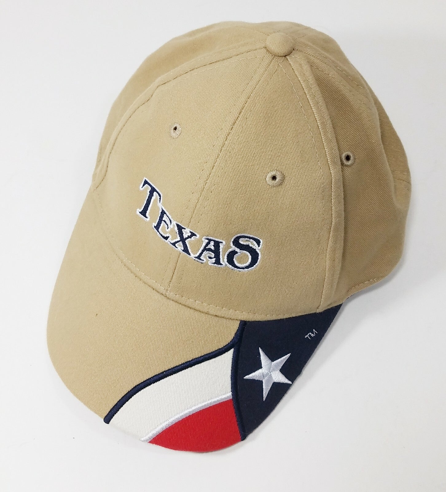 Cap in Khaki with the Texas Flag and TEXAS