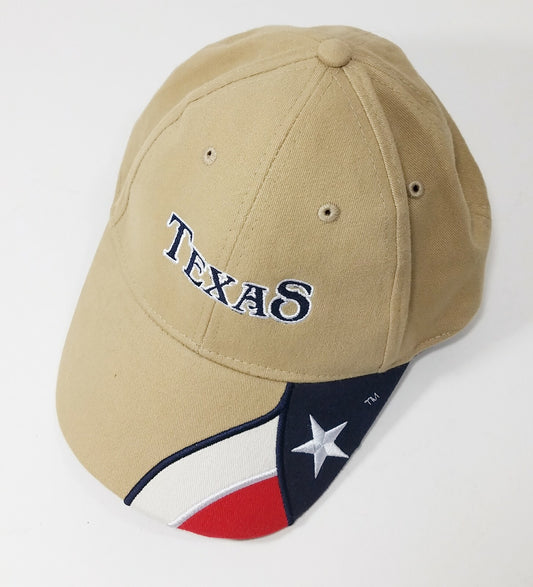 Cap in Khaki with the Texas Flag and TEXAS