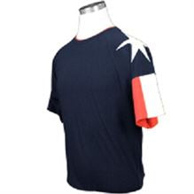 Texas T-Shirt with the Texas Flag on the Sleeve-Navy
