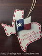 Texas Ornament - Texas Flag - Merry Christmas Y'all