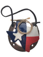 Horseshoe Ornament for Good Luck with the Texas Map