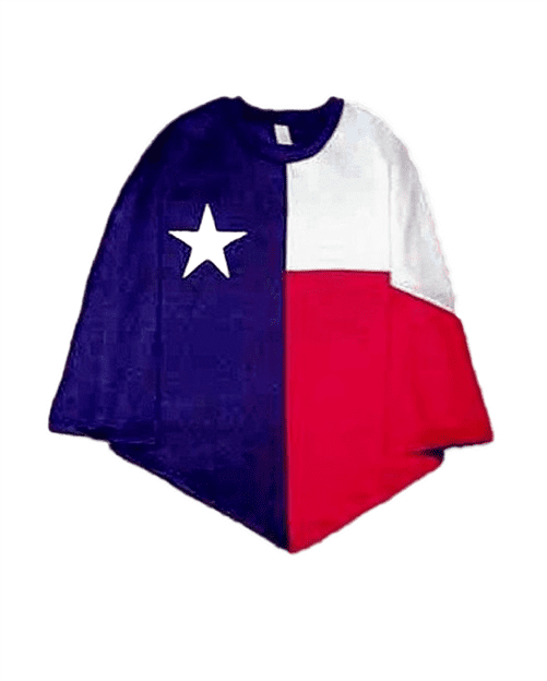 Texas Flag Poncho