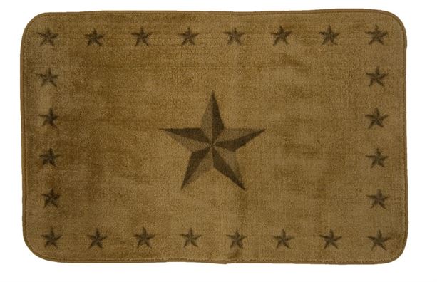 Texas Lone Star Light Chocolate Rug - 2' x 3'