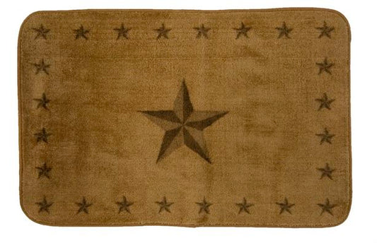 Texas Lone Star Light Chocolate Rug - 2' x 3'