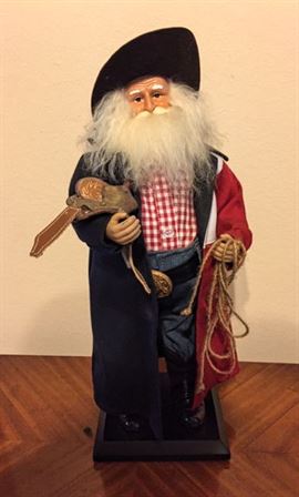 18" Texas Christmas Santa - Texas Duster