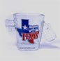 Texas Shot Glass - Texas Map & Don't Mess with Texas