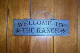 Texas sign Welcome to the Ranch