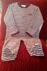 Baby Texas Aggie Romper with ATM Embroidered Logo