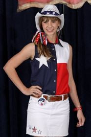Texas Flag Ladies Sleeveless  Shirt