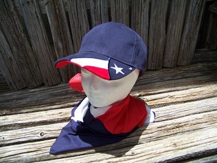 Cap in Navy with the Texas Flag