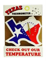 Texas Shaped Thermometer for Inside or Outside