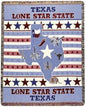 Afghan Texas Lone Star State Throw Blanket