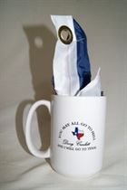 Texas Coffee Mug with Davy Crockett Quote and Texas Flag