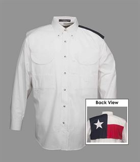 Fishing Shirt with Texas Flag - Long Sleeve by Tiger Hill