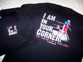Cancer Support Texas T-Shirt - I Am In Corner