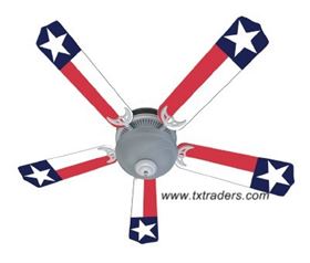 ceiling flag texas fan light