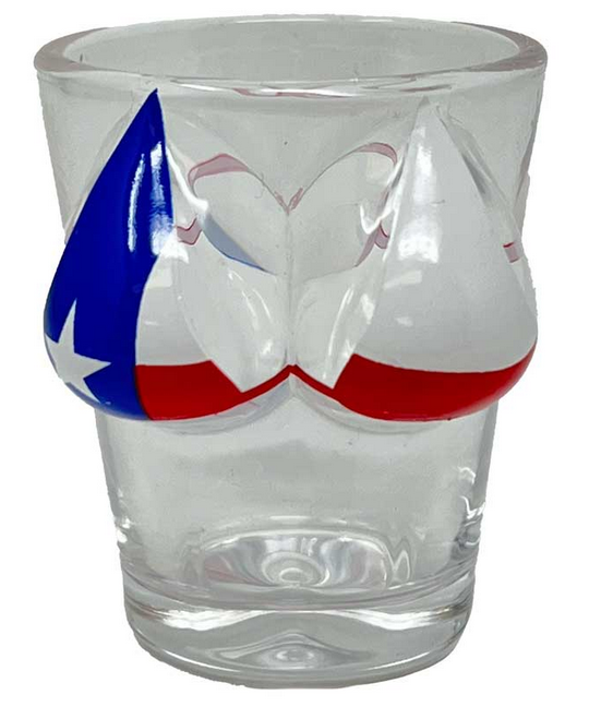 Texas Shot Glass  - Texas Flag Bikini